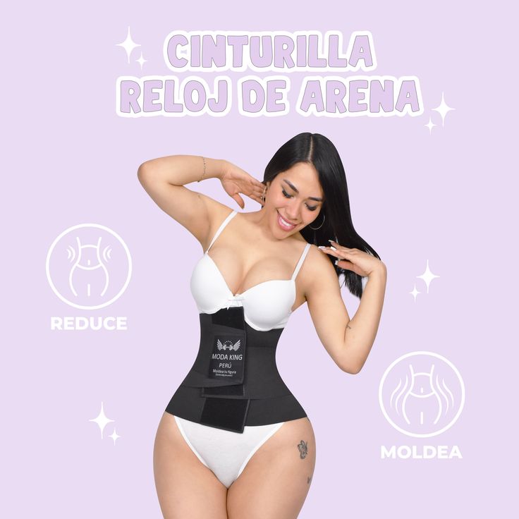 Faja cinturilla reloj de arena