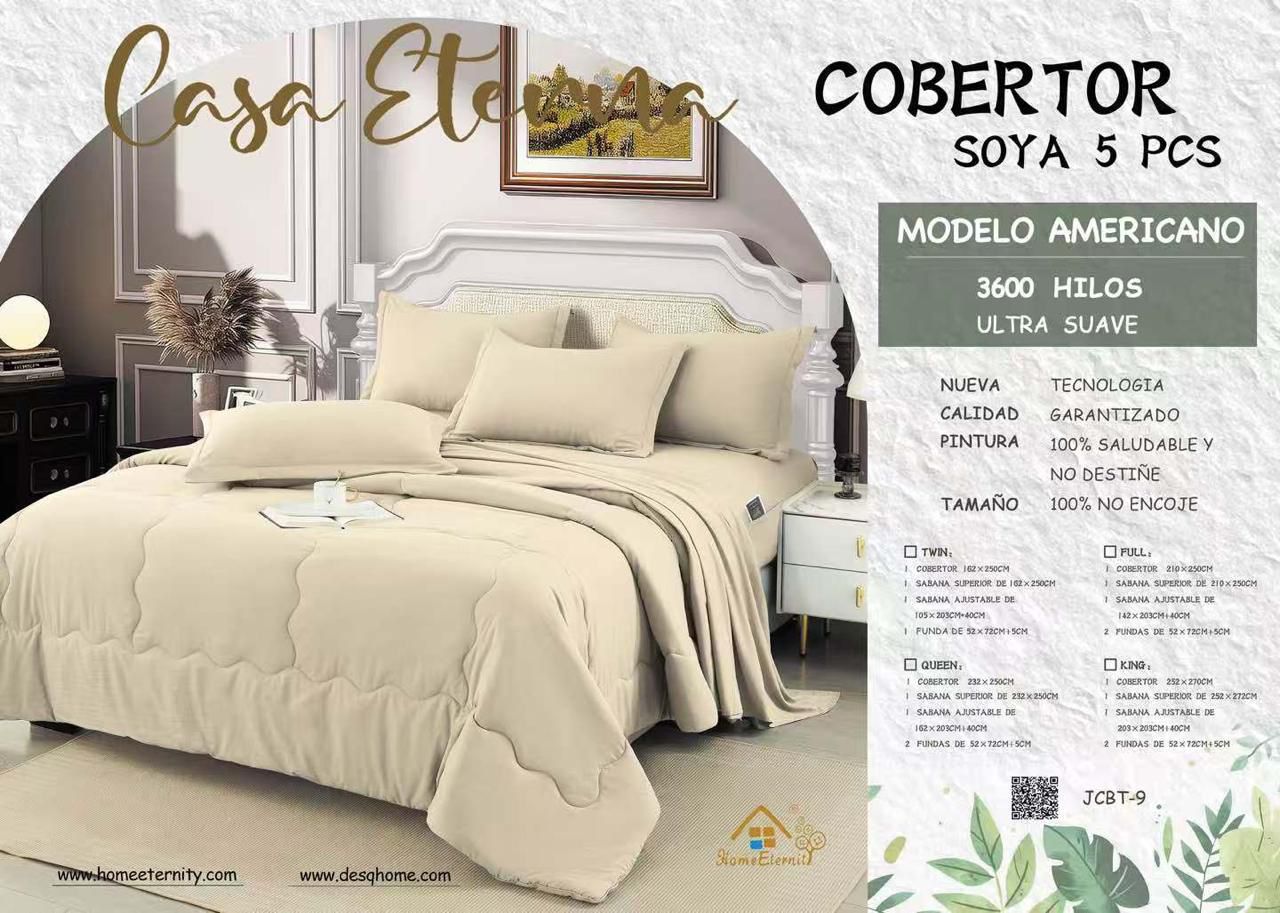 Cobertor fibra de soja 5pcs
