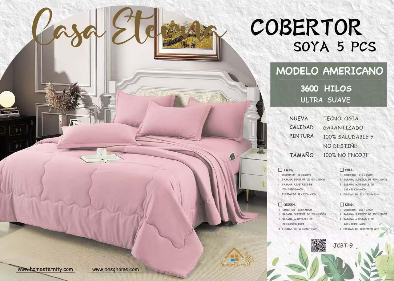 Cobertor fibra de soja 5pcs