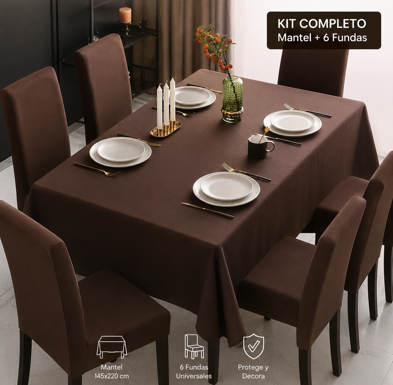 Kit cubre sillas