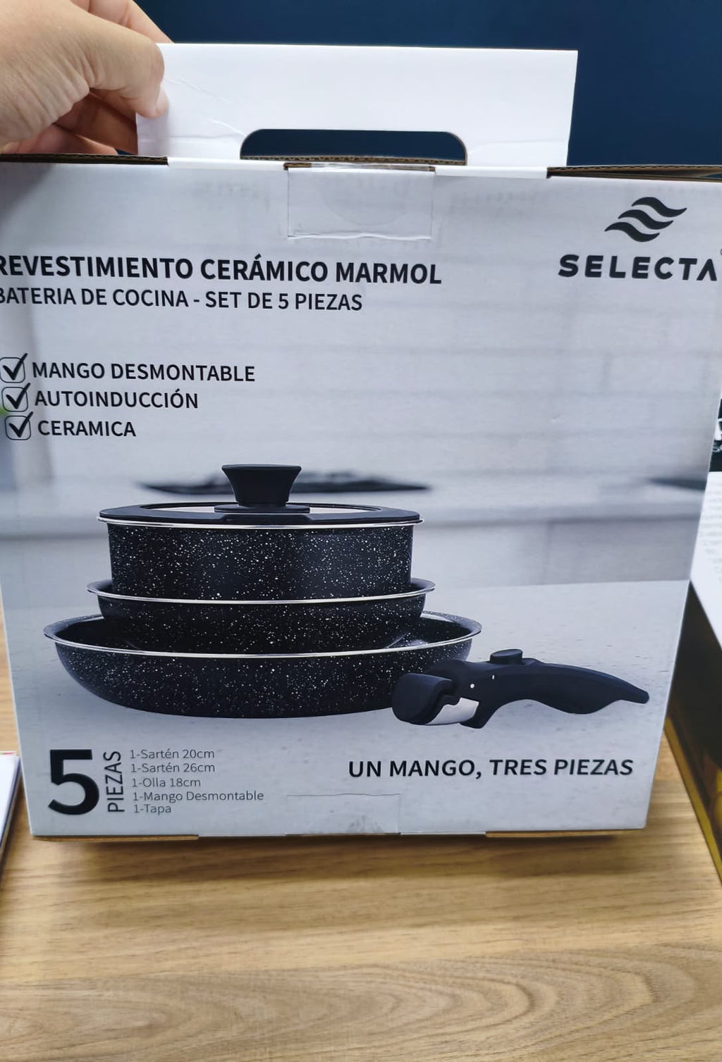 Juego de ollas desmontables