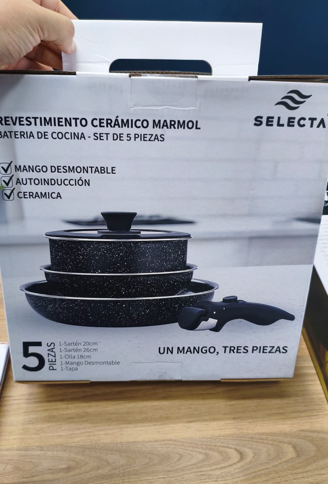 Juego de ollas desmontables