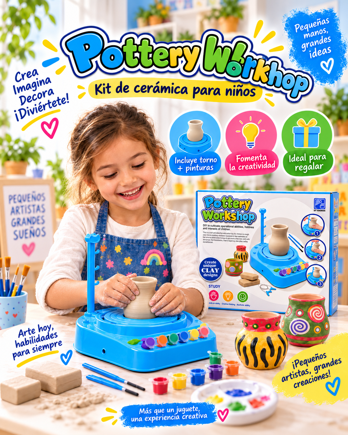Kit cerámica para niños