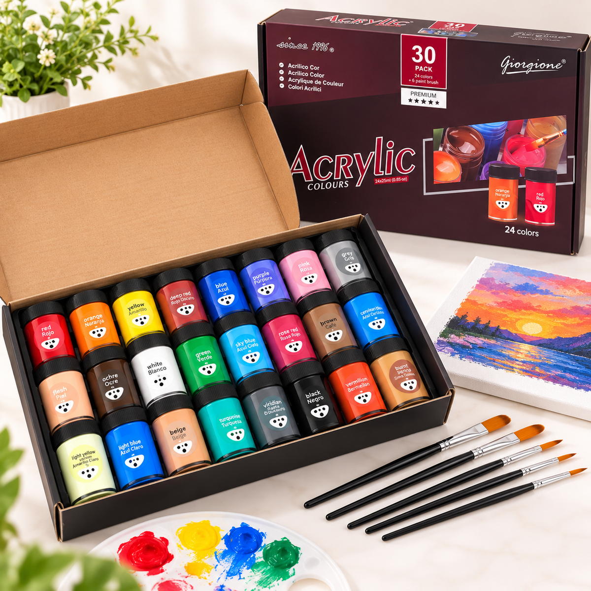 Kit de pintura acrilica