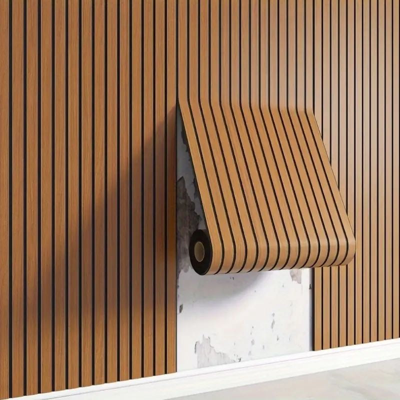 Adhesivo para pared tipo ripado